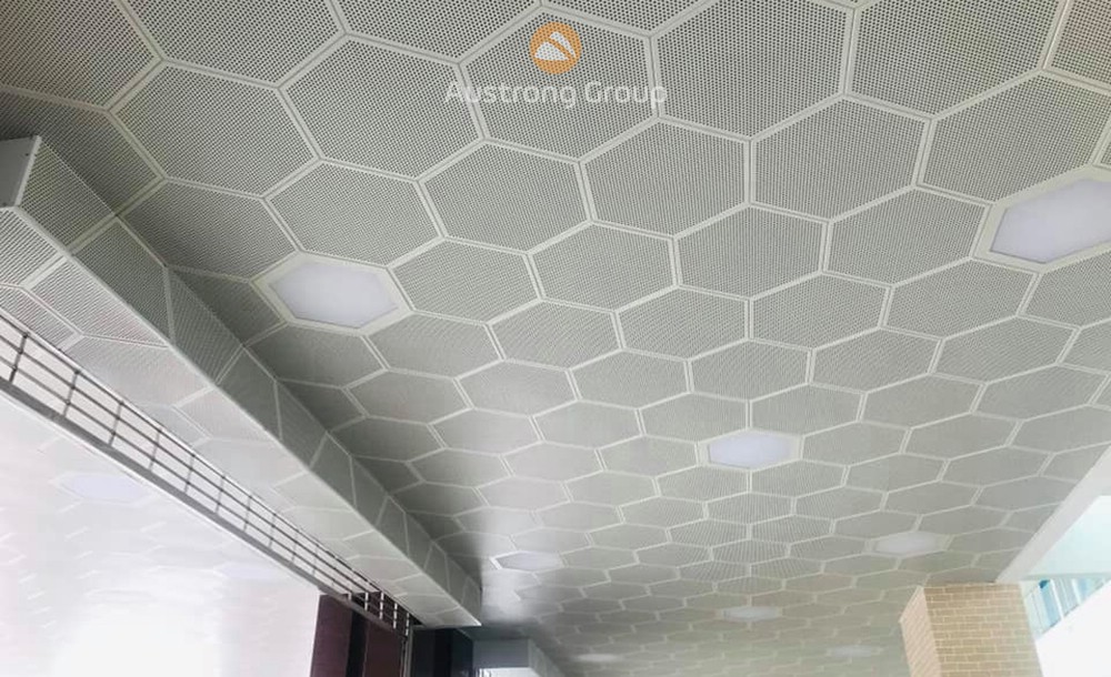 Aluminium Hexagon Ceiling Tiles
