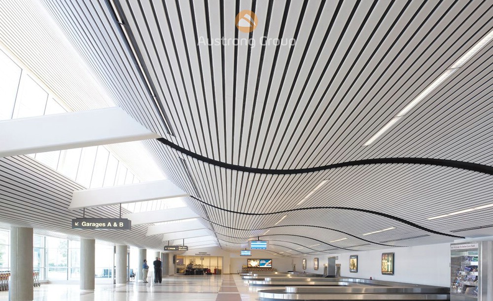 Aluminium Linear C85-Shaped ceiling