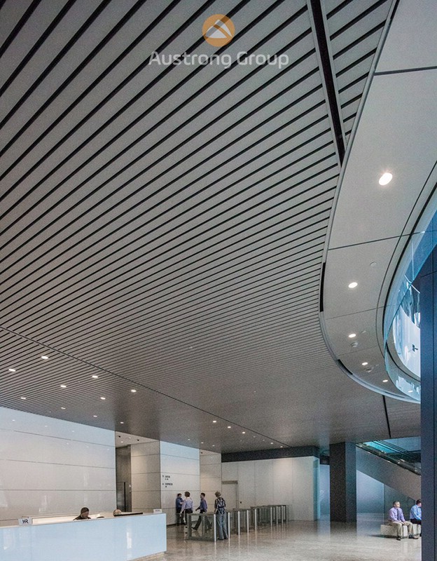Aluminium Linear C85-Shaped ceiling