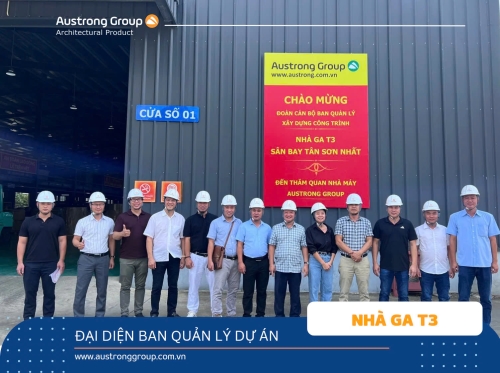 BQL dự án nhà ga T3 Sân bay Tân Sơn Nhất tham quan nhà máy Austrong